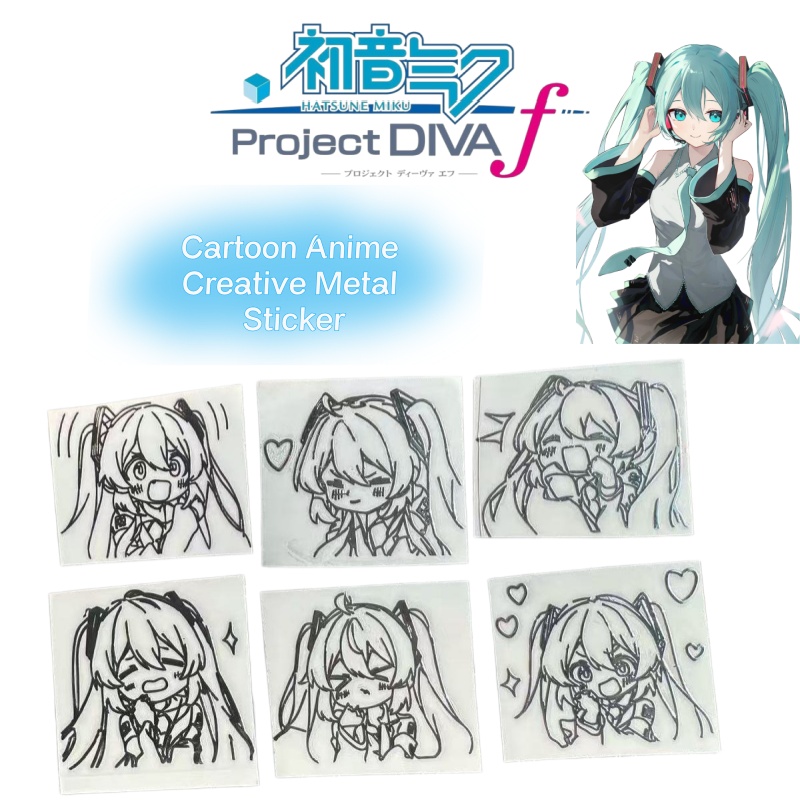 Tablet Accessories Set - Hatsune Miku cartoon anime personageserie metalen