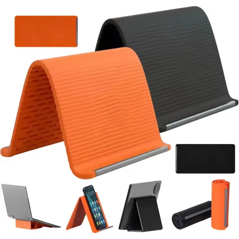 Tablet Ipad Accessories - Flexibele opvouwbare siliconen telefoonhouder, draagbare verstelbare