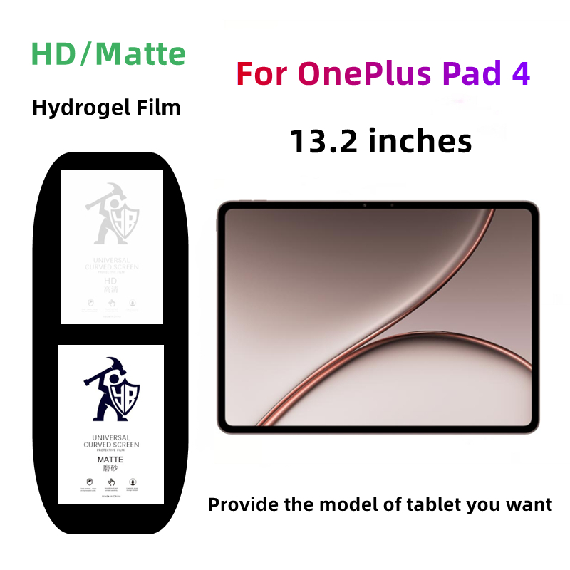 Oneplus Tablet Accessories - 2 stuks Matte/Clear Tablets Hydrogel Film
