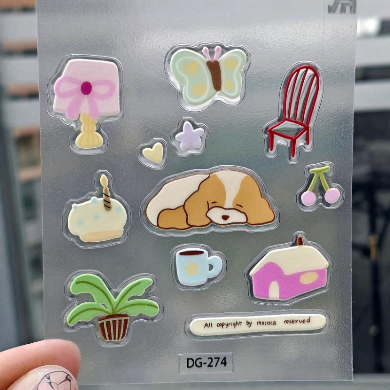 Boox Tablet Accessories - 1 Vel 3D Epoxyhars Transparante Decals