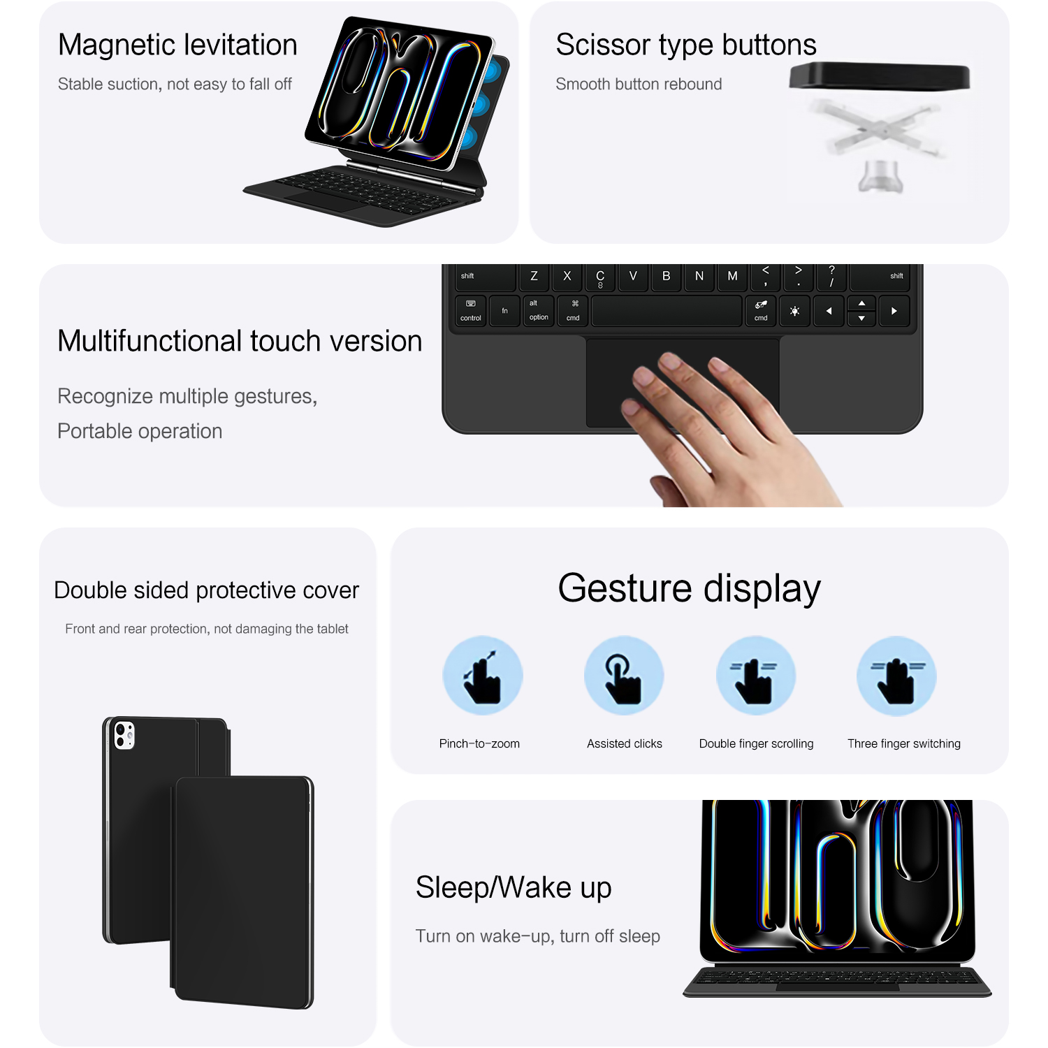 AJIUYU Magic Keyboard Folio Vo - Ipad Cover Folio recensie en prijs