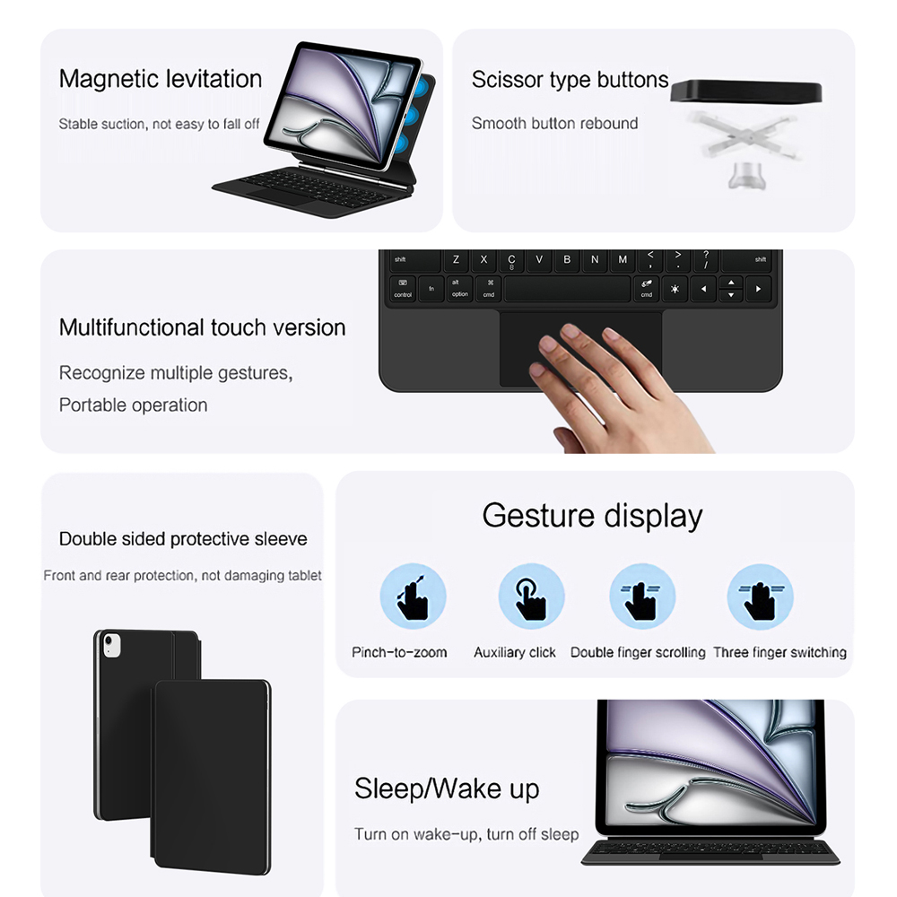 Magic Keyboard Case voor iPad  - Ipad Cover Folio recensie en prijs