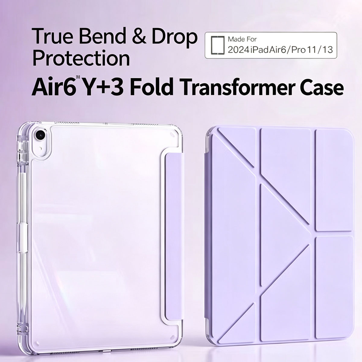 3+Y-vouw transparante hoes voo - Ipad Cover Folio recensie en prijs