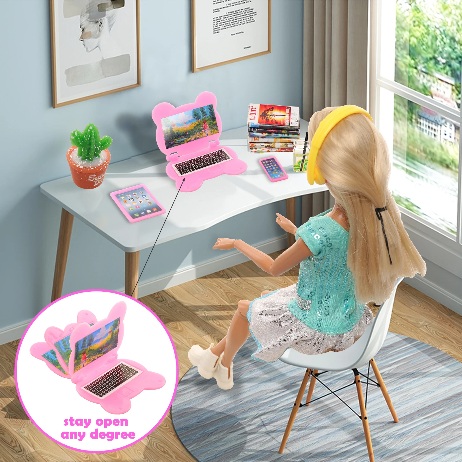 17-delige set grappige poppenh - Tablet Accessories Set recensie en prijs